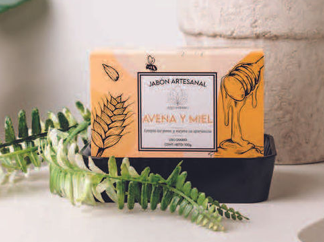 Jabón Artesanal Avena y Miel (Petite)