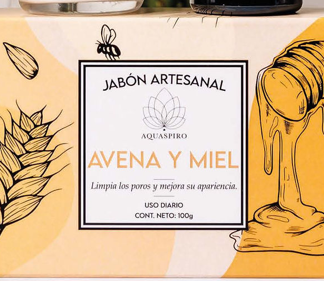 Jabón Artesanal de Avena y Miel (100g)